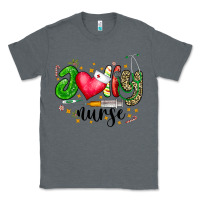 Charcoal Heather Jolly Nurse Black Classic Tee - CowhideDigitalArt