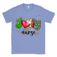 Colony Blue Jolly Nurse Black Classic Tee - CowhideDigitalArt