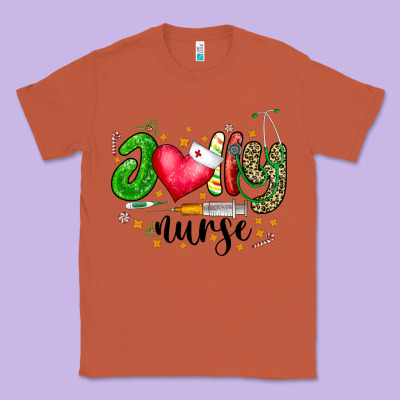 Jolly Nurse Black Classic Tee Designed By Cowhidedigitalart
