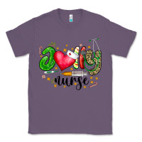 Lavender Jolly Nurse Black Classic Tee - CowhideDigitalArt