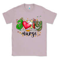 Lilac Jolly Nurse Black Classic Tee - CowhideDigitalArt