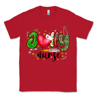 Red Jolly Nurse Black Classic Tee - CowhideDigitalArt