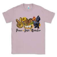 Lilac Peace Love Rooster Classic Tee - LillyAllenDesigns