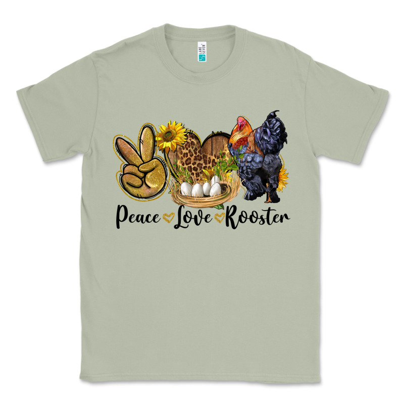Peace Love Rooster Classic Tee by LillyAllenDesigns | Teevron