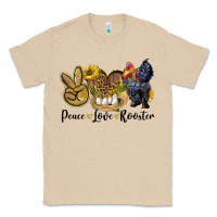 Mushroom Peace Love Rooster Classic Tee - LillyAllenDesigns