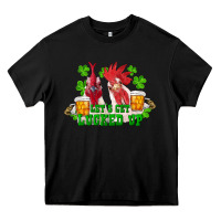 Black st. patrick's day roosters let's get lucked up Heavy Core Tee - RanaPortraitStore