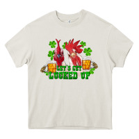 Cream st. patrick's day roosters let's get lucked up Heavy Core Tee - RanaPortraitStore