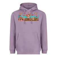 Floral Chihuahua Dogs Heavyweight Hoodie | Teevron
