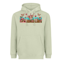 Matcha floral chihuahua dogs Heavyweight Hoodie - Jasminsmagicworld