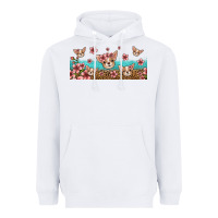 White floral chihuahua dogs Heavyweight Hoodie - Jasminsmagicworld