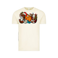 Vintage Arctic joy with basketball and santa's hat Vintage Tee - AdoDesignShop