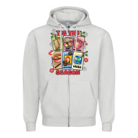 Dove Grey this the season tamales pan dulce Zipper Hoodie - MaliasSmallBusiness
