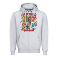 Heather Grey this the season tamales pan dulce Zipper Hoodie - MaliasSmallBusiness