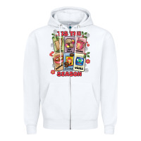 White this the season tamales pan dulce Zipper Hoodie - MaliasSmallBusiness