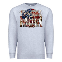 Heather Grey American Baseball Dad Premium Sweatshirt - Bettercallsaul