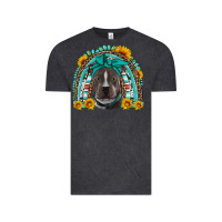 Vintage Black western pitbull rainbow Vintage Tee - Artiststas