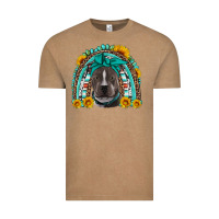 Vintage Coffee western pitbull rainbow Vintage Tee - Artiststas