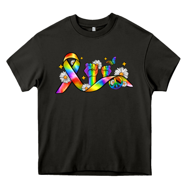 Pride Ribbon Heavy Core Tee by Zillion Design Studio | Teevron