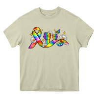 Mossy pride ribbon Heavy Core Tee - Zillion Design Studio
