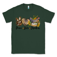 Sports Green Western Peace Love Chickens Classic Tee - LillyAllenDesigns