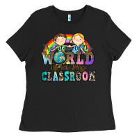 Black the future of the world is in my classroom Ladies Tee - Zillion Design Studio