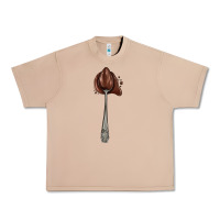 Burro spoon with chocolate Urban Heavy Tee - AdoDesignShop