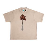 French Oak spoon with chocolate Urban Heavy Tee - AdoDesignShop