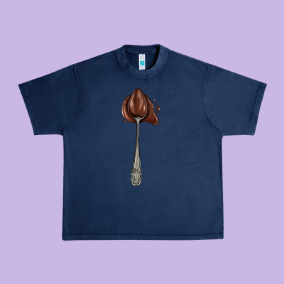 Spoon With Chocolate Urban Heavy Tee Designed By Adodesignshop