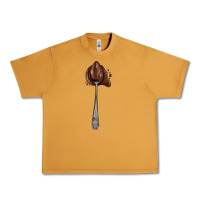 Peanut Butter spoon with chocolate Urban Heavy Tee - AdoDesignShop