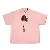 Salmon spoon with chocolate Urban Heavy Tee - AdoDesignShop