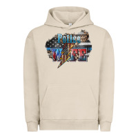 Police Wife Lightning Bolt 4th Of July Urban Hoodie | Teevron