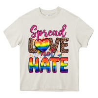Cream spread love not hate Heavy Core Tee - Zillion Design Studio