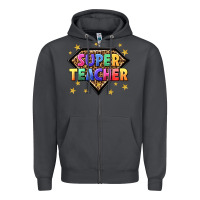 Smoke super teacher with leopard Zipper Hoodie - NancyCooperArtShop