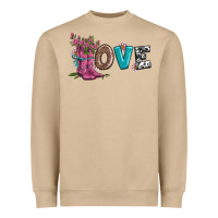 Mushroom valentines day love and boots Heavyweight Sweatshirt - AdoDesignShop