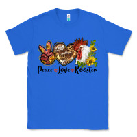 True Royal Peace Love Rooster With Sunflowers Classic Tee - LillyAllenDesigns