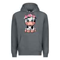 Rock cute cow Premium Hoodie - texasbilliewilder