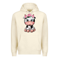 Sandshell cute cow Premium Hoodie - texasbilliewilder