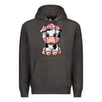Smoke cute cow Premium Hoodie - texasbilliewilder