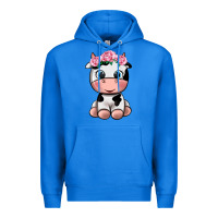 True Royal cute cow Premium Hoodie - texasbilliewilder