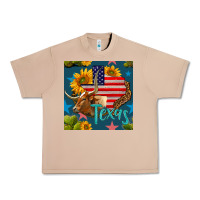 Burro 4th of july texas map with cow seamless pattern Urban Heavy Tee - BundleAndBundleShop
