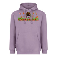 Lavender christmas mama messy bun Heavyweight Hoodie - Jasminsmagicworld
