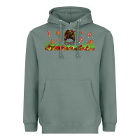 Sage christmas mama messy bun Heavyweight Hoodie - Jasminsmagicworld