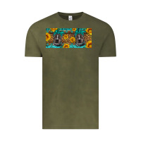 Vintage Olive western pitbull Vintage Tee - Artiststas