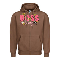 Chestnut boss lady Zipper Hoodie - MaliasSmallBusiness