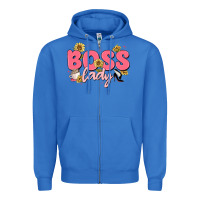 True Royal boss lady Zipper Hoodie - MaliasSmallBusiness