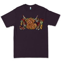 Plum joy highland cow Premium Tee - RanaPortraitStore