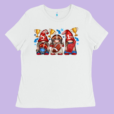 Ladies Tee football gnome with element