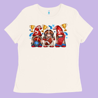 Ladies Tee football gnome with element