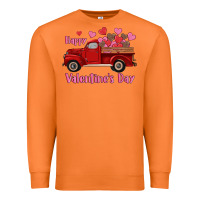 Carrot happy valentine's day truck hearts Premium Sweatshirt - RanaPortraitStore