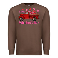 Chestnut happy valentine's day truck hearts Premium Sweatshirt - RanaPortraitStore